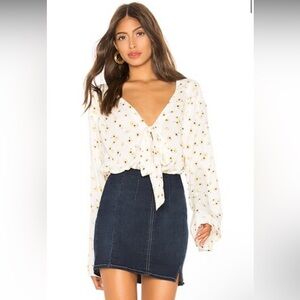 Forties Feels Bodysuit in Ivory by Free People SZ Small